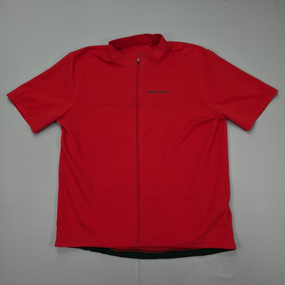 Pearl Izumi Mens Cycling Jersey XL Red Full Zip Performance Rear Pockets Bike